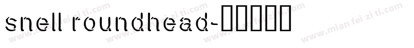 snell roundhead字体转换